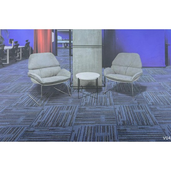 Office carpet tiles calculated per square meter 100*100 Vienna in 3 different colors