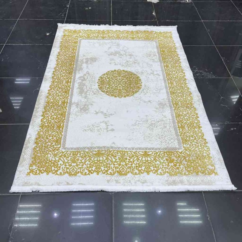 Turkish Victoria carpet 9197 golden color size 100*200