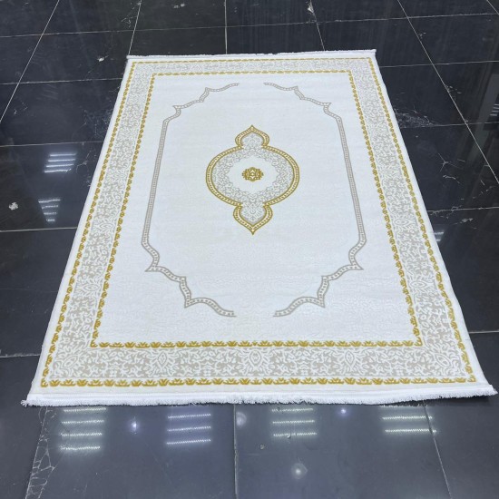 Turkish Victoria carpet 9196 golden color size 100*200