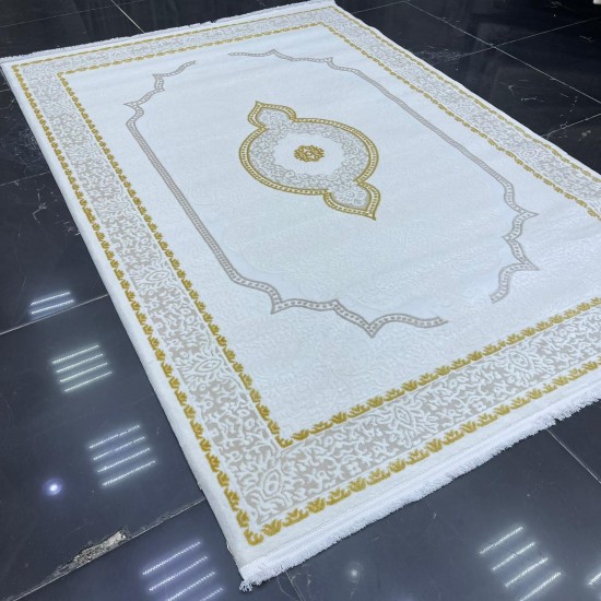 Turkish Victoria carpet 9196 golden color size 100*200