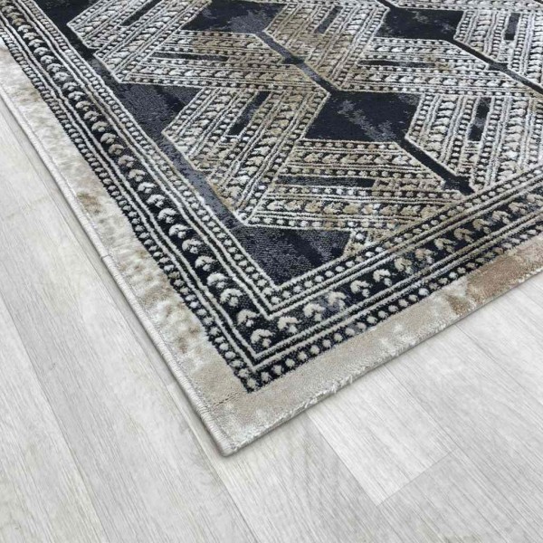 Vista Turkish Carpet 7851D Black Size 150*230