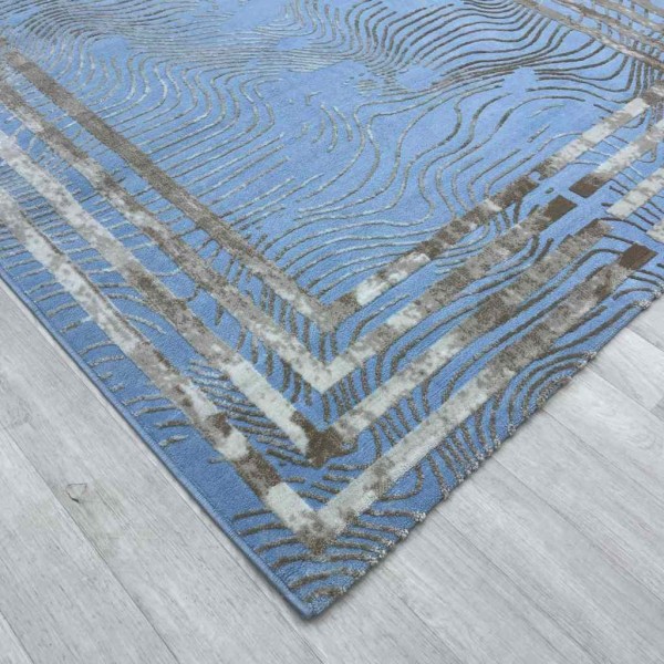 Vista Turkish Carpet 8204A Cyan Size 120*170