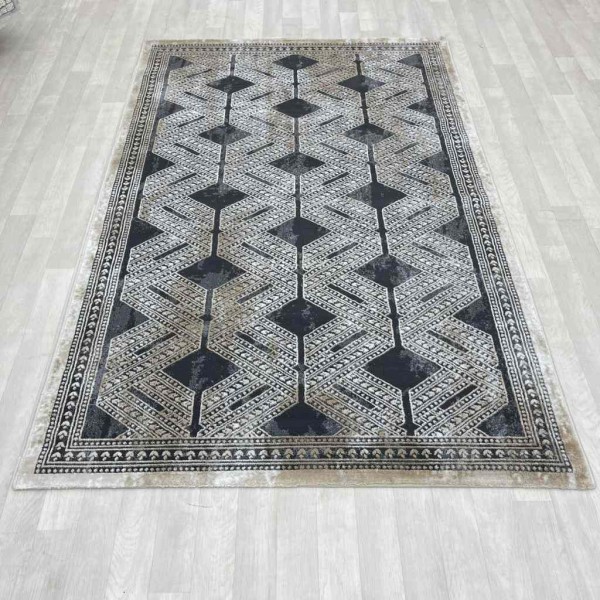 Vista Turkish Carpet 7851D Black Size 150*230