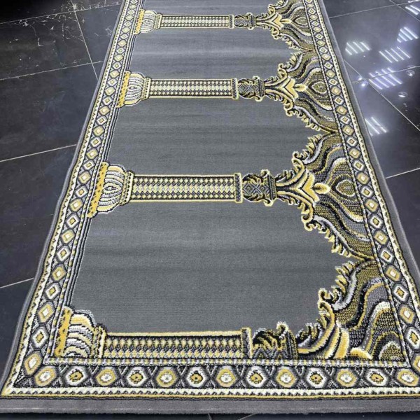 سجاد صلاة محراب وطني SC116 رصاصي مقاس 120*950 سم