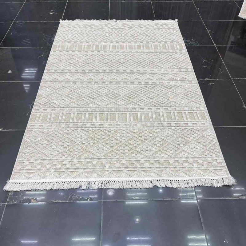 سجاد خيش ماجستيك تركي 09086 بيج بيج مقاس 80*150