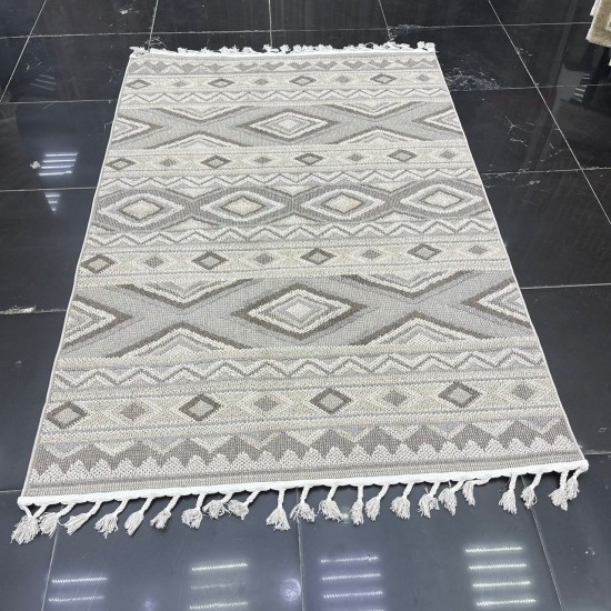 Turkish Agos burlap carpet 62509 brown size 120*170