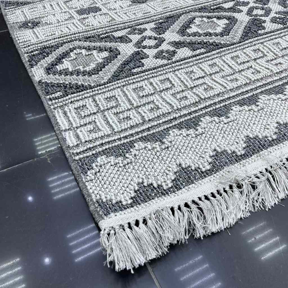 سجاد خيش ماجستيك تركي 08745B رصاصي مقاس 80*150