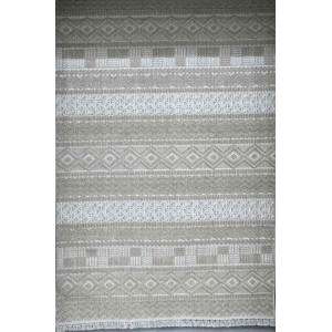 Majestic Turkish Burlap Rug 08642B Dark Beige Size 100*200