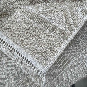 Majestic Turkish Burlap Rug 08642B Dark Beige Size 100*200
