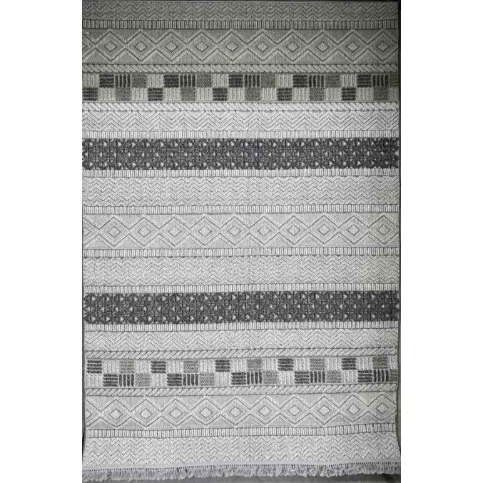 Majestic Turkish Burlap Rug 08642B gray Size 300*400