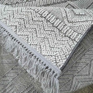 Majestic Turkish Burlap Rug 08642B gray Size 150*220