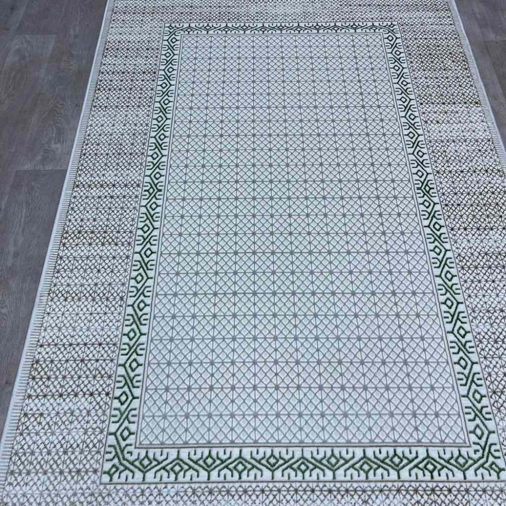 سجاد تركي رانا تركي 1102A كريم اخضر مقاس 200*300 سجاد تركي رانا تركي 1102A كريم اخضر مقاس 200*300