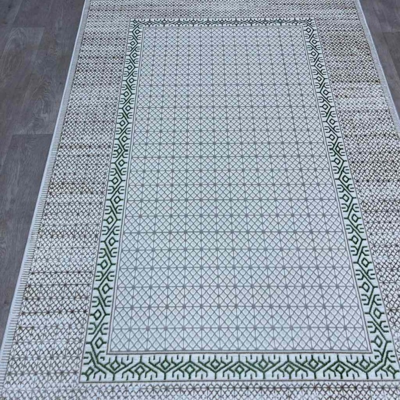 سجاد تركي رانا تركي 1102A كريم اخضر مقاس 200*300