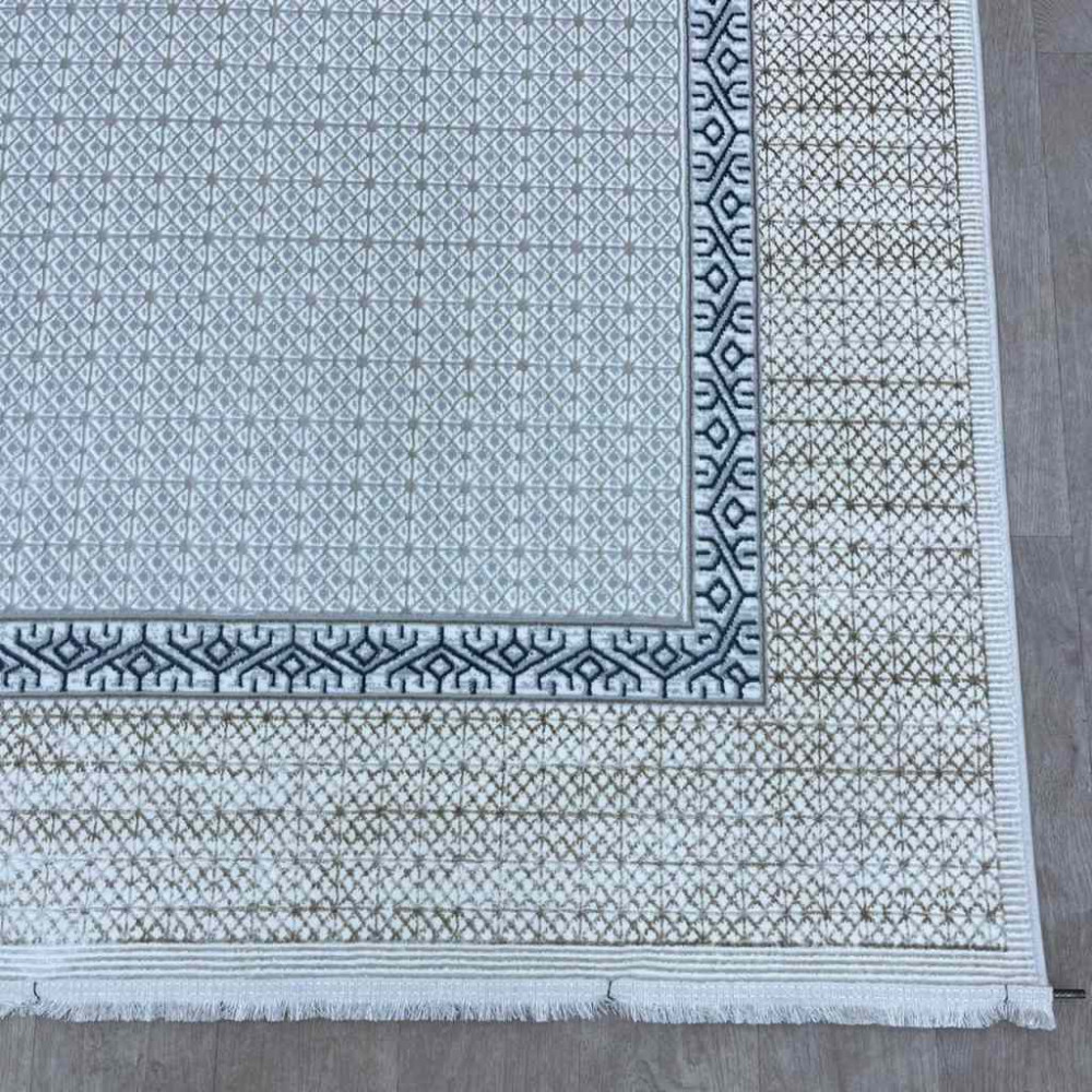 سجاد تركي رانا تركي 1102A كريم رصاصي مقاس 200*300 سجاد تركي رانا تركي 1102A كريم رصاصي مقاس 200*300