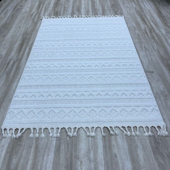 Turkish unique carpet OE601B white size 250*350