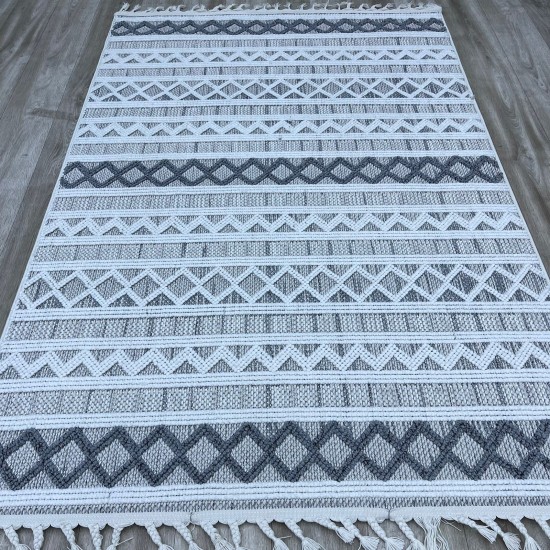 Turkish unique carpet OE601B gray cream size 300*400