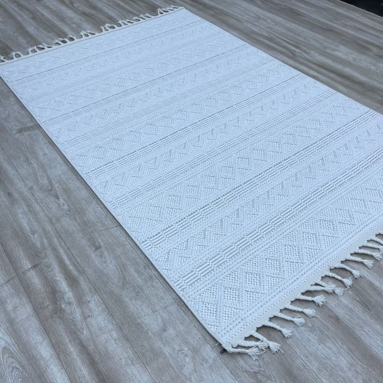 Turkish unique carpet OE601B white size 250*350