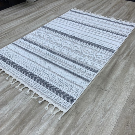 Turkish unique carpet OE603A gray cream size 300*400