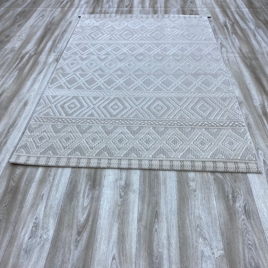 Bulgarian Rewa Carpet 8280 Cream Cream Size 50*80