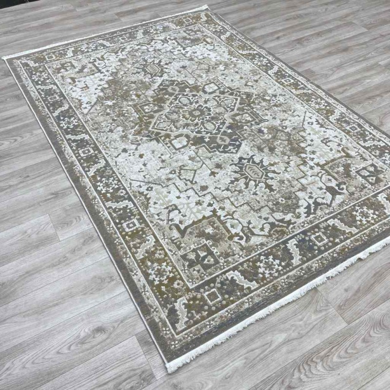 سجاد اناقة تركي H029CD بني بيج مقاس 80*150