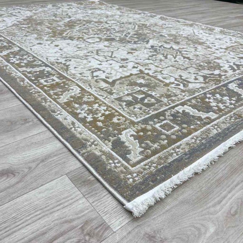 سجاد اناقة تركي H029CD بني بيج مقاس 80*150