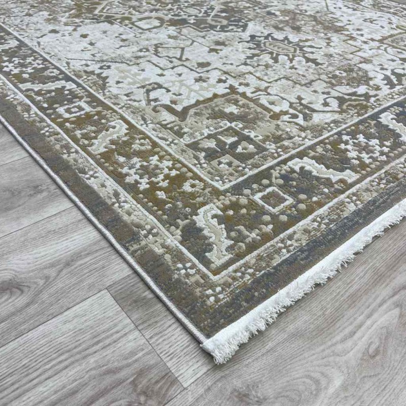 سجاد اناقة تركي H029CD بني بيج مقاس 80*150