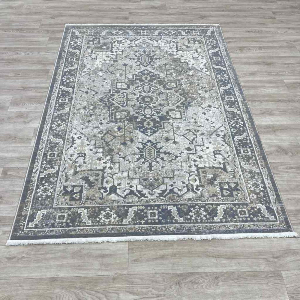 سجاد اناقة تركي H029CD رصاصي غامق مقاس 250*350