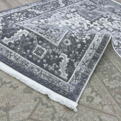 سجاد اناقة تركي H029CD رصاصي بيج مقاس 100*300 سجاد اناقة تركي H029CD رصاصي بيج مقاس 100*300