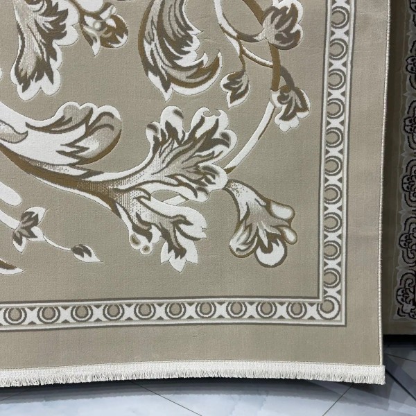 Turkish rug elegant French pattern SRC24A beige cream size 400*500