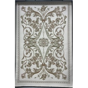 سجاد تركي اناقة نقش فرنسي SRC24A كريم اخضر مقاس  250*350