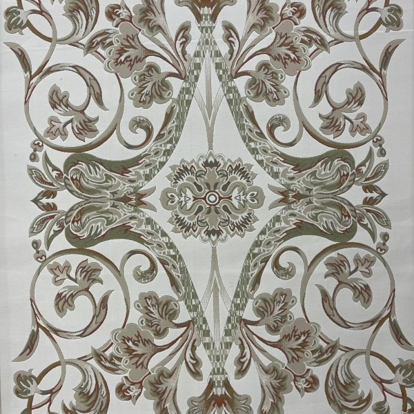 Turkish rug elegant French pattern SRC24A cream green size 400*500