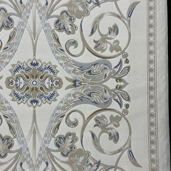 Turkish rug elegant French pattern SRC24A cream gray size 150*220