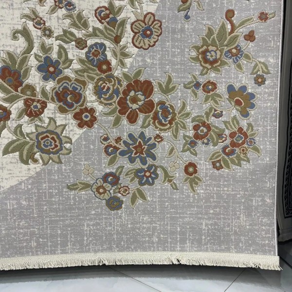 سجاد اناقة تركي SRC25A رصاصي مولتي مقاس 200*300