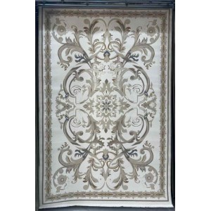 Turkish carpet elegance French Turkish engraving 384 cream size 100x300
