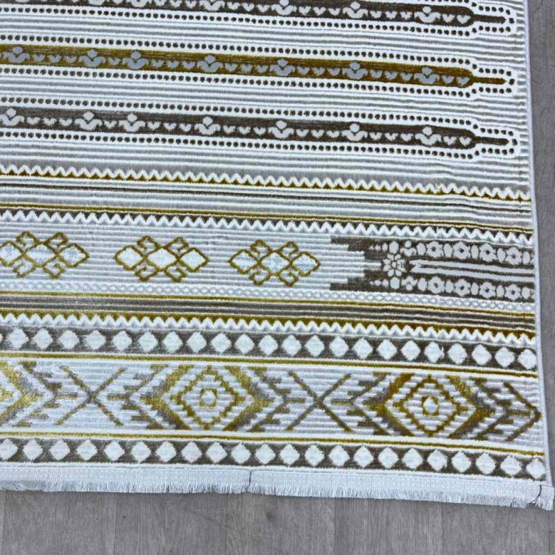 سجاد تركي رانا تركي 1143A  كريم ذهبي مقاس 150*220