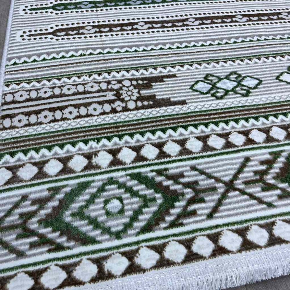 سجاد تركي رانا تركي 1143A كريم اخضر مقاس 150*220 سجاد تركي رانا تركي 1143A كريم اخضر مقاس 150*220