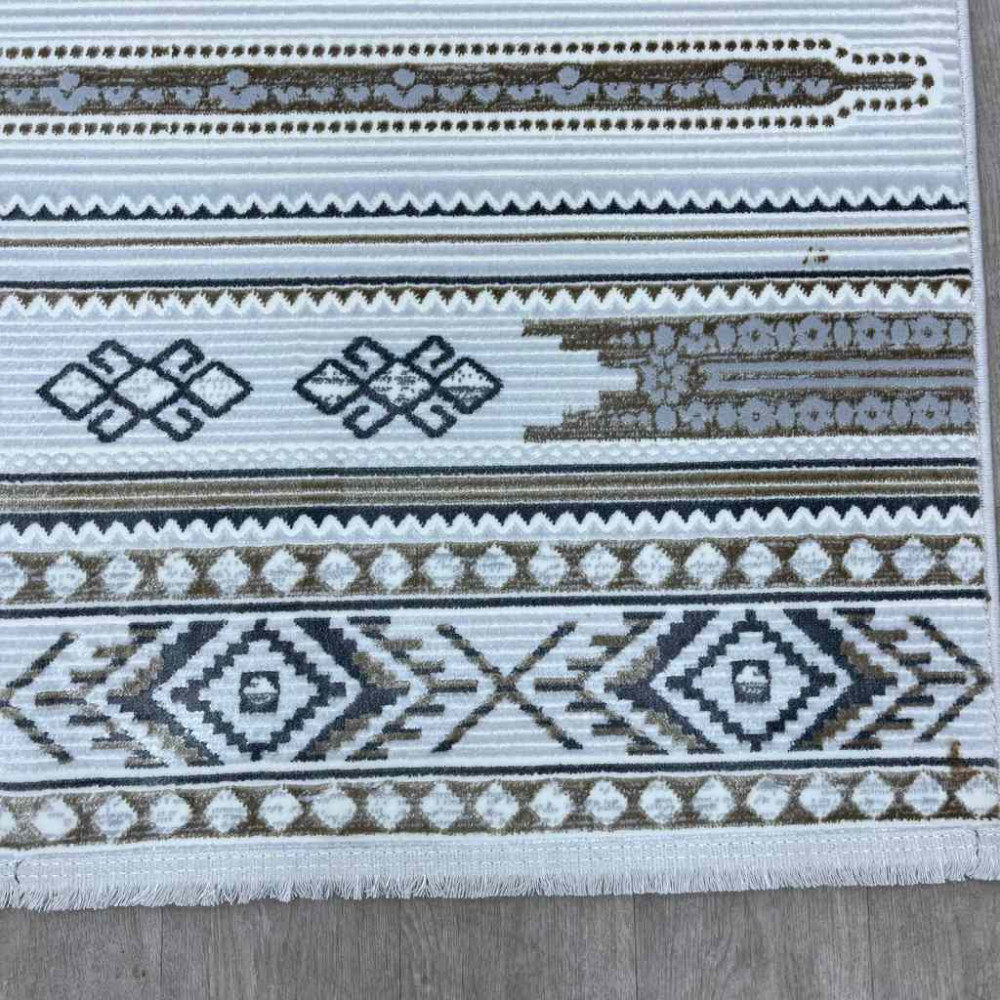 سجاد تركي رانا تركي 1143A كريم رصاصي مقاس 150*220 سجاد تركي رانا تركي 1143A كريم رصاصي مقاس 150*220