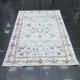 Turkish Bohemian Crystal Carpet DG198A Light Gray Color Size 120*17