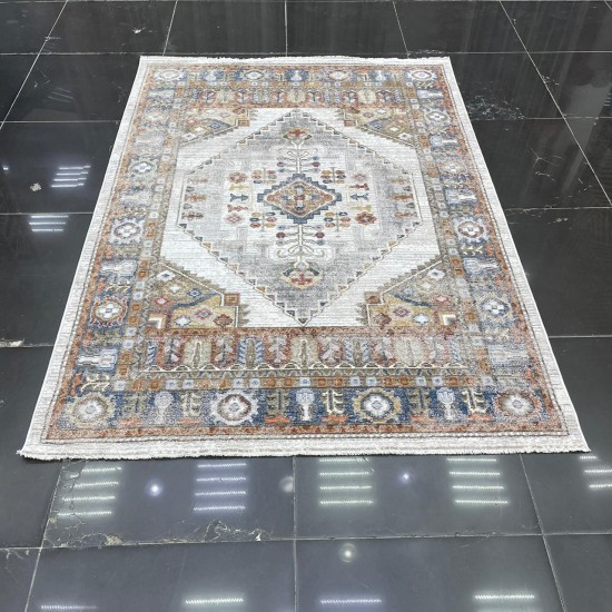 Turkish Bohemian Crystal Carpet OA034A Beige Color Size 150*220