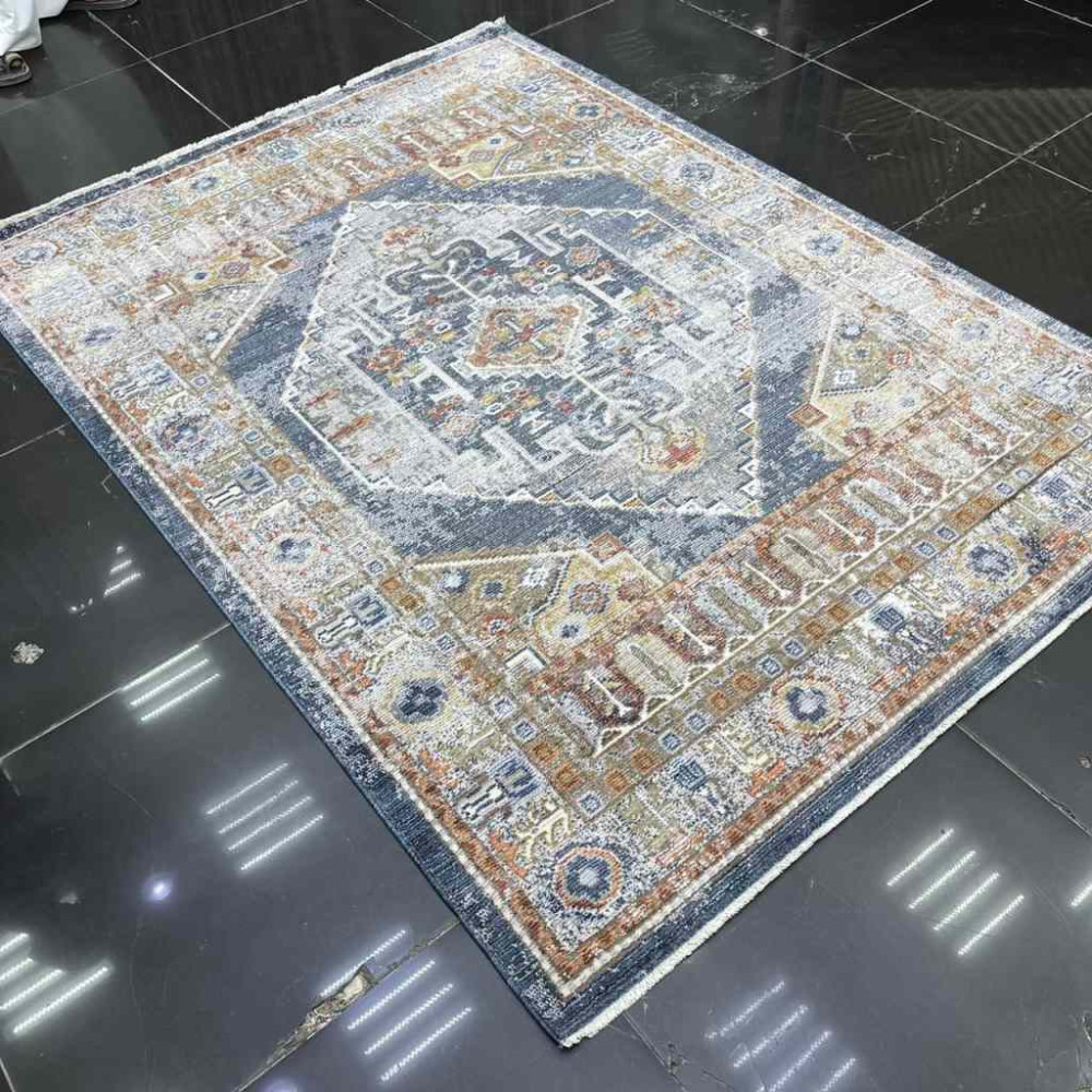 سجاد بوهيمي كريستال تركي OA034A لون ازرق مقاس 80*150 سجاد بوهيمي كريستال تركي OA034A لون ازرق مقاس 80*150