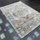 Turkish Bohemian Crystal Carpet OA034A Light Gray Color Size 250*350