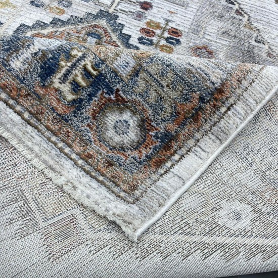 Turkish Bohemian Crystal Carpet OA034A Beige Color Size 80*150