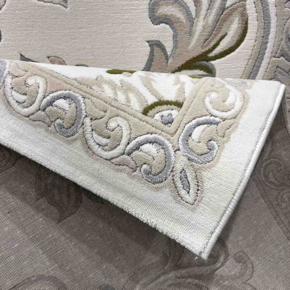 سجاد تركي داليا نقش فرنسي تركي 9769A كريم بيج مقاس 400*500