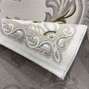 سجاد تركي داليا نقش فرنسي تركي 9769A كريم بيج مقاس 50*80