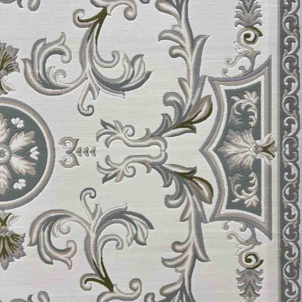 سجاد تركي داليا نقش فرنسي تركي 9769A كريم سماوي مقاس 400*500