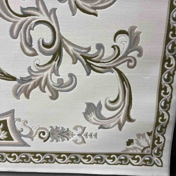 Turkish Dahlia Rug French-Turkish Pattern 9769A Cream green Size 400*500