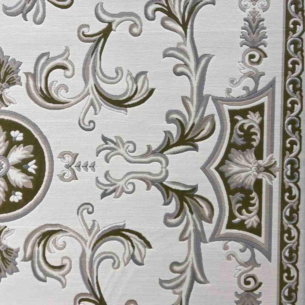 سجاد تركي داليا نقش فرنسي تركي 9769A كريم اخضر مقاس 400*500