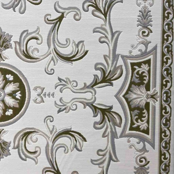 Turkish Dahlia Rug French-Turkish Pattern 9769A Cream green Size 400*500
