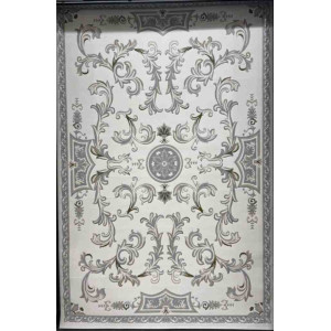 سجاد تركي داليا نقش فرنسي تركي 9769A كريم سيلفر مقاس 400*500