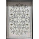 سجاد تركي داليا نقش فرنسي تركي 9771A كريم سيلفر مقاس 50*80